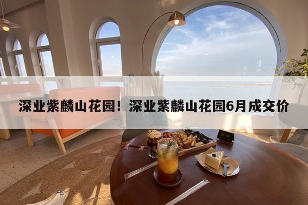 深业紫麟山花园！深业紫麟山花园6月成交价