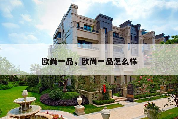 欧尚一品，欧尚一品怎么样